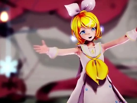 Rins arbitrary style in MMD18, a cute Japanese girl