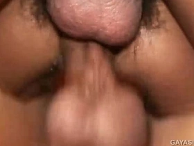 Young Asian boy gets to experience a three man fuckfest with piss and spit action.