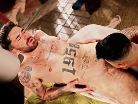 Hot Asian man gets his ass fucked by a French man with a big dick.