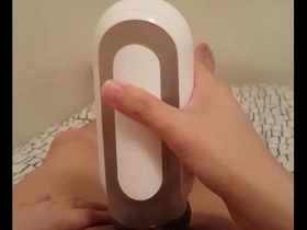 Solo pleasure with Tenga FLIP Zero, a male sex toy