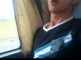 Public bus adventure with Asian men