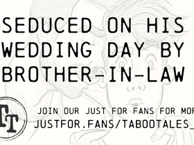 British erotic audio: Brother-in-law seduces gay lover on his wedding day