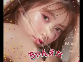 Ena Nakanos facial cumshot in a hot bukkake cumtribute scene