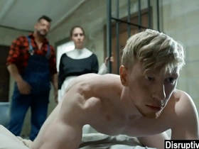 Muscular hunk dominates in rough gay sexual experience