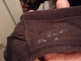 Solo pleasure: smelling and touching dirty lingerie and boobs