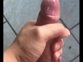 An Asian boys orgasmic moment