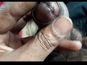Young Indian man pleasuring himself