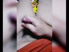 Sperm shot of Asian boy giving a handjob