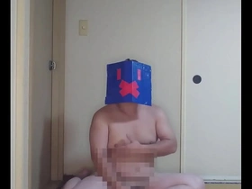 Japanese gay man masturbates.