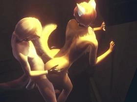 A hot and steamy Yiff experience with a Fox character giving a handjob and then having sex with a boy in an alley.