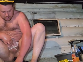 Russian gay gets down and dirty with hardcore anal and blowjob action