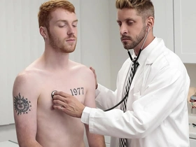 Straight doctor examines gay patient’s anal issues.