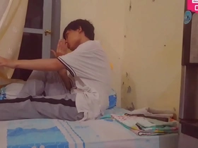 I am very horny after jogging and giving a handjob and fingering in this video.
