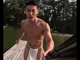 A hunk of a Japanese guy is my friend.