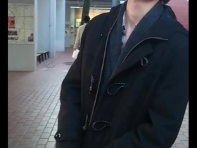 Young Japanese gay guys solo performance in adult entertainment