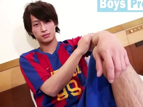 New starlet young soccer player has sex in a hotel room in Japanese gay porn