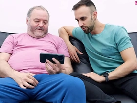 Straight guy gets tricked by his bear of a neighbor.