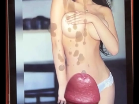 Lynn Chus big tits and Asian cutie pie gets a facial tribute