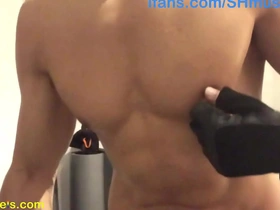 Get ready to witness the muscle worship as an Asian hunk works out and pleasures his nipples.