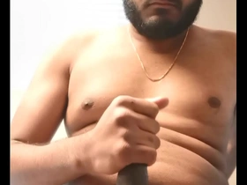 Young Indian woman masturbates quickly.