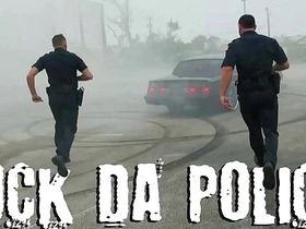 Gay police officers have rough and passionate sex with black and white officers in an interracial porn film.