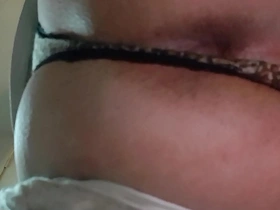 Gay amateur masturbates with a toy.