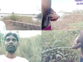 Rajesh Playboy’s outdoor adventure with a golden shower and bubble butt spanking